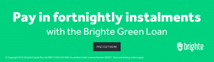 residential solar financing - brighte green loan 'pay in fortnightly instalments'
